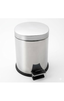 Şeylişeyler - Paslanmaz Krom Pedallı Çöp Kovası 8 Litre - Parlak Metal Banyo Ve Mutfak Tipi Çöp Kovası 3 Adet Şeylişeyler - Paslanmaz Krom Pedallı Çöp Kovası 8 Litre - Parlak Metal Banyo Ve Mutfak Tipi Çöp Kovası 3 Adet