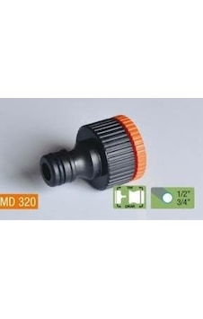 Medalyan Md-320 Musluk Bağlantı Adaptörü - Dişi 1/2 - 3/4- 100'li Paket Medalyan Md-320 Musluk Bağlantı Adaptörü - Dişi 1/2 - 3/4- 100'li Paket