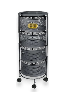 River World Tekerlekli Rengi Antrasit Açılabilen 4 Katlı Çok Amaçlı Metal Raf Mutfak, Balkon, Kiler Çok Renkli River World Tekerlekli Rengi Antrasit Açılabilen 4 Katlı Çok Amaçlı Metal Raf Mutfak, Balkon, Kiler Çok Renkli