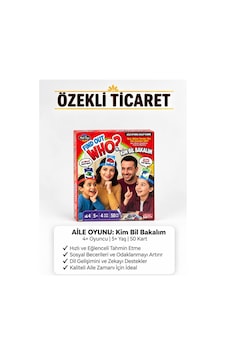 Kim Bil Bakalım Aile Oyunu 50 Kart Kim Bil Bakalım Aile Oyunu 50 Kart