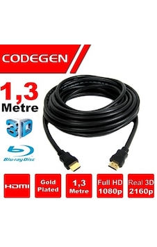 Codegen Cps13 1.3Metre Hdmı Görüntü Kablosu 3D Gold 1.4V 2K Codegen Cps13 1.3Metre Hdmı Görüntü Kablosu 3D Gold 1.4V 2K