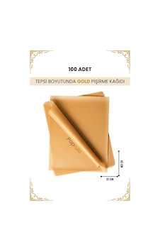 100 Adet Fırın Pişirme Kağıdı Ağartılmamış Tepsi Botuyunda 37x42 Xl Boy Gold Kalite 100 Adet Fırın Pişirme Kağıdı Ağartılmamış Tepsi Botuyunda 37x42 Xl Boy Gold Kalite