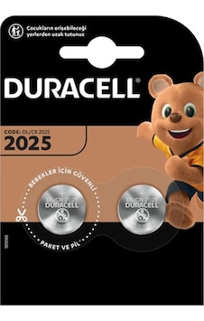 Duracell Cr2025 Lityum Pil 2'li Paket Duracell Cr2025 Lityum Pil 2'li Paket