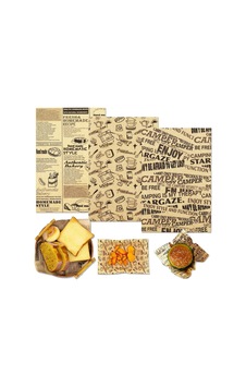 Aee 100 Adet Gazete Desenli Yağ Geçirmez Sunum Kağıdı 25x35 Cm Hamburger, Fast Food, Mangal Ve Paket Servis İçin Gıda Altlığı Sku: Zeusstkfd408d8c97