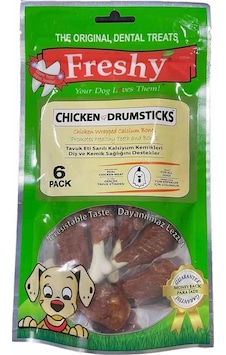 Freshy Chicken Drumsticks Tavuk But Köpek Ödül Kemikleri 6 x 90 G Freshy Chicken Drumsticks Tavuk But Köpek Ödül Kemikleri 6 x 90 G