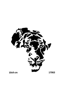 Airbrush Tattoo Afrika Aslanı Yapışkanlı Stencil Süsleme Ve Boyama Kalıbı Airbrush Tattoo Afrika Aslanı Yapışkanlı Stencil Süsleme Ve Boyama Kalıbı