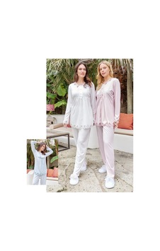 Bone Club 5617 Uzun Kol Kadın Pijama Takımı Pembe V2 Pembe Bone Club 5617 Uzun Kol Kadın Pijama Takımı Pembe V2 Pembe