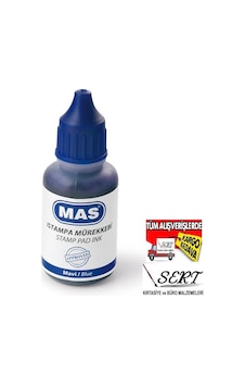 Mas Istampa Mürekkebi Mavi 20Ml Mas Istampa Mürekkebi Mavi 20Ml