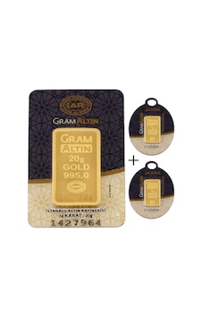 22 Gram Külçe Altın 24 Ayar (20+2)