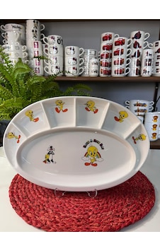7 Bölmeli Tweety Kahvaltı Tabağı Çok Renkli 7 Bölmeli Tweety Kahvaltı Tabağı Çok Renkli