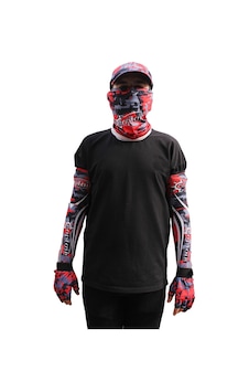 Captain Fisherman Style Set Cap + Eldiven + Kolluk + Buff Camo Red Kırmızı Captain Fisherman Style Set Cap + Eldiven + Kolluk + Buff Camo Red Kırmızı