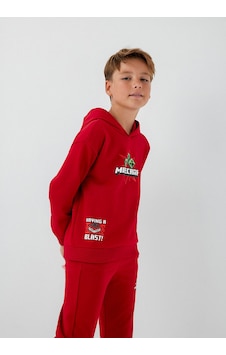 Mavi Mınecraft Sweatshırt Kırmızı Sweatshırt M6s10188-80638 Kırmızı KIrmızı