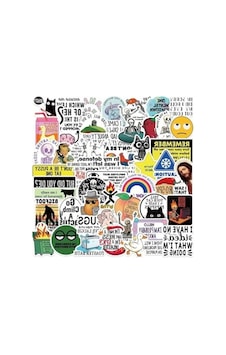 50'li Çizgi Film Sticker Seti, Laptop Ve Tablet İçin 50'li Çizgi Film Sticker Seti, Laptop Ve Tablet İçin