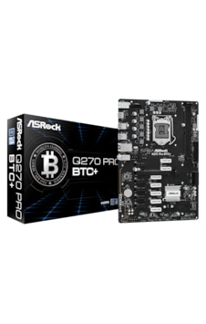 Asrock Q270 Pro Btc+ Lga 1151 Soket Anakart