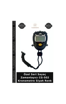 Özel Seri Sayaç Zamanlayıcı Cg-502 Kronometre Siyah Renk