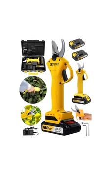Alman 128 Vf 10 Ah Profesyonel Çift Akülü Bağ Makası Dal Budama Kesme Makası Makinesi Çantalı Sarı Alman 128 Vf 10 Ah Profesyonel Çift Akülü Bağ Makası Dal Budama Kesme Makası Makinesi Çantalı Sarı