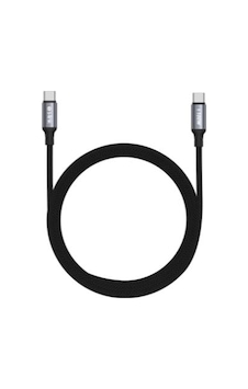S-link Armor Cc-0100 100w 1.2m Type-c To Type-c Pd Örgülü Metal Başlıklı Siyah Hızlı Şarj Kablosu