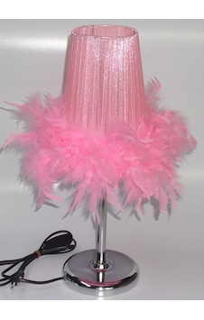 Pembe Tüylü Yatak Odası Kız Çocuk Odası Abajur Pembe Pembe Tüylü Yatak Odası Kız Çocuk Odası Abajur Pembe
