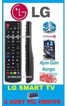 Tv Kumanda Tüm Lg Serilerine Uyumlu Kisa Kumanda+Pil Tv Kumanda Tüm Lg Serilerine Uyumlu Kisa Kumanda+Pil