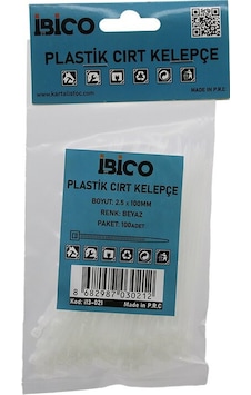 100pcs Beyaz 2.5x100mm Plastik Cırt Kelepçe 5570 Diğer 100pcs Beyaz 2.5x100mm Plastik Cırt Kelepçe 5570 Diğer