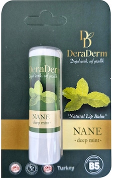 Deraderm Natural Lip Balm Nane 5 Gr