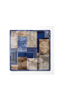 Levidor Geometrik Desen Twill İpek Eşarp-0941 Lacivert Levidor Geometrik Desen Twill İpek Eşarp-0941 Lacivert