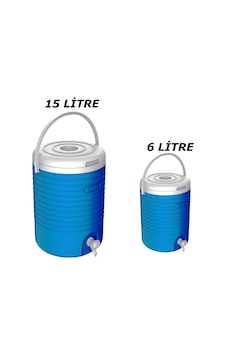 Kale 2'li Musluklu Soğuk Su Termos Piknik Termosu 15+6 Litre Kale 2'li Musluklu Soğuk Su Termos Piknik Termosu 15+6 Litre