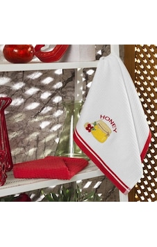 Maxstyle Pamuk Mutfak Havlusu 40x60 Cm 2li Beyaz-mercan Çok Renkli Maxstyle Pamuk Mutfak Havlusu 40x60 Cm 2li Beyaz-mercan Çok Renkli