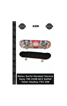 Delux Serisi Hareket Sürücü Genç Yw-3108-ac3 Şeffaf Teker Kaykay Y31-106 Çok Renkli Delux Serisi Hareket Sürücü Genç Yw-3108-ac3 Şeffaf Teker Kaykay Y31-106 Çok Renkli