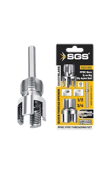 Sgs1485 2 Li İç Dış Plastik Boru Diş Açma Seti 1/2 Ve 3/4 İnç Pvc Boru Pafta Klavuz 20mm 25mm Pprc