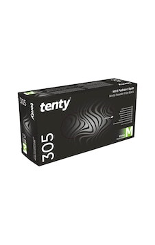 Tenty 305 Pudrasız Nitril Eldiven M Beden Siyah 100'lü Tenty 305 Pudrasız Nitril Eldiven M Beden Siyah 100'lü
