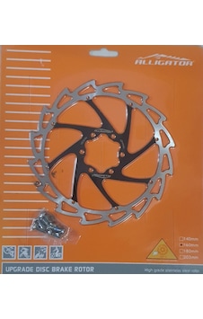 Allıgator Crown Disk Fren Rotoru Siyah 160mm 6 Vida Allıgator Crown Disk Fren Rotoru Siyah 160mm 6 Vida