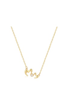 Emılıano Jewellery 925 Ayar Zirkon Taşlı Yazı Kolye Gold - Rose Gold - Gümüş Emılıano Jewellery 925 Ayar Zirkon Taşlı Yazı Kolye Gold - Rose Gold - Gümüş