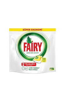 Fairy Bulaşık Kapsülü Limon 100lü