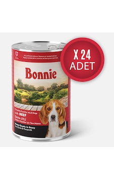 Bonnie Biftekli Sos İçinde Et Parçacıklı Köpek Konservesi 400g X 24 Adet Bonnie Biftekli Sos İçinde Et Parçacıklı Köpek Konservesi 400g X 24 Adet