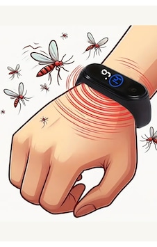 Elektronik Sivrisinek Kovucu Bileklik Hareket Sensörlü, Uv/ısı Algılamalı, Şarj Edilebilir, Unisex