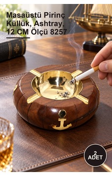 2 Adet Pirinç Çapalı Küllük Masaüstü Pirinç Küllük, Ashtray, 12 Cm Ölçü 8257 2 Adet Pirinç Çapalı Küllük Masaüstü Pirinç Küllük, Ashtray, 12 Cm Ölçü 8257