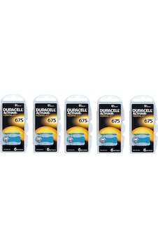 Duracell Activair 675 Numara PR44 İşitme Cihazı Pili 6'lı 5 Paket Duracell Activair 675 Numara PR44 İşitme Cihazı Pili 6'lı 5 Paket