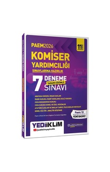 Yediiklim 2026 Paem Komiser Yardımcılığı Sınavlarına Hazırlık Tamamı Çözümlü 7 Deneme Sınavı Yediiklim 2026 Paem Komiser Yardımcılığı Sınavlarına Hazırlık Tamamı Çözümlü 7 Deneme Sınavı