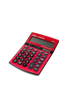 Noki H-ms010 Kırmızı Hesap Makinesi 12 Haneli Kırmızı