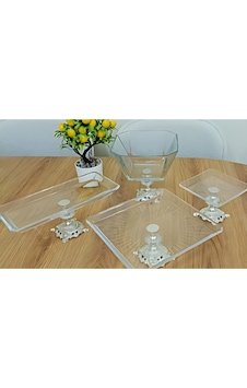 Assa Bazaar 4 Parça Gümüş Ayaklı Pasta Sunumluk Set Kurabiyelik Tatlı Sunum Servis Altın Assa Bazaar 4 Parça Gümüş Ayaklı Pasta Sunumluk Set Kurabiyelik Tatlı Sunum Servis Altın