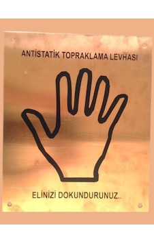 Activ Tek El İşaretli Statik Levha 25x25 Cm