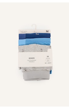 Defacto Regular Fit Esnek Bel Bantlı Desenli 3lü Boxer H9593ax26aunv30 Lacivert-nv30 Defacto Regular Fit Esnek Bel Bantlı Desenli 3lü Boxer H9593ax26aunv30 Lacivert-nv30