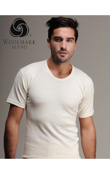Hasyün 100 Erkek Yün Fanila Kısa Kol 001 Hasyün 100 Erkek Yün Fanila Kısa Kol 001