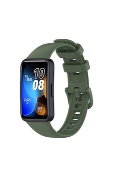 Huawei Band 8 Uyumlu Klasik Omsy Kordon-koyu Yeşil Huawei Band 8 Uyumlu Klasik Omsy Kordon-koyu Yeşil