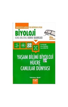 Biyoloji Yaşam Bilimi Biyoloji Hücre Canlıların Dünyası Konu Anlatımlı Soru Bankası -  Çap Yayınları