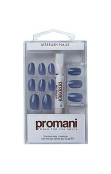 Promani Koyu Mavi Slate Takma Tırnak Kiti Promani Koyu Mavi Slate Takma Tırnak Kiti