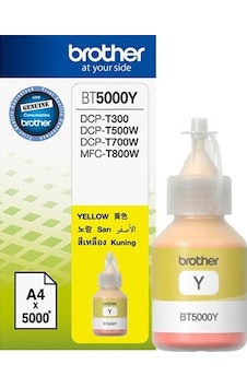 Brother BT5000Y Yellow Sarı 5.000 Sayfa Şişe Mürekkep DCP-T300-310-500-510-700-710 MFC-T800-810 Brother BT5000Y Yellow Sarı 5.000 Sayfa Şişe Mürekkep DCP-T300-310-500-510-700-710 MFC-T800-810