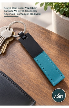 2 Adet Metal Başlıklı Deri Anahtarlık Kişiye Özel Lazer Yazılabilir, Turkuaz Ve Siyah Seçenekli Keychain Promosyon Hediyelik 2 Adet Metal Başlıklı Deri Anahtarlık Kişiye Özel Lazer Yazılabilir, Turkuaz Ve Siyah Seçenekli Keychain Promosyon Hediyelik
