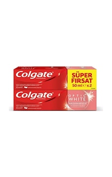 Colgate Optik White Parıldayan Beyazlık Diş Macunu 2 x 50 ML Colgate Optik White Parıldayan Beyazlık Diş Macunu 2 x 50 ML